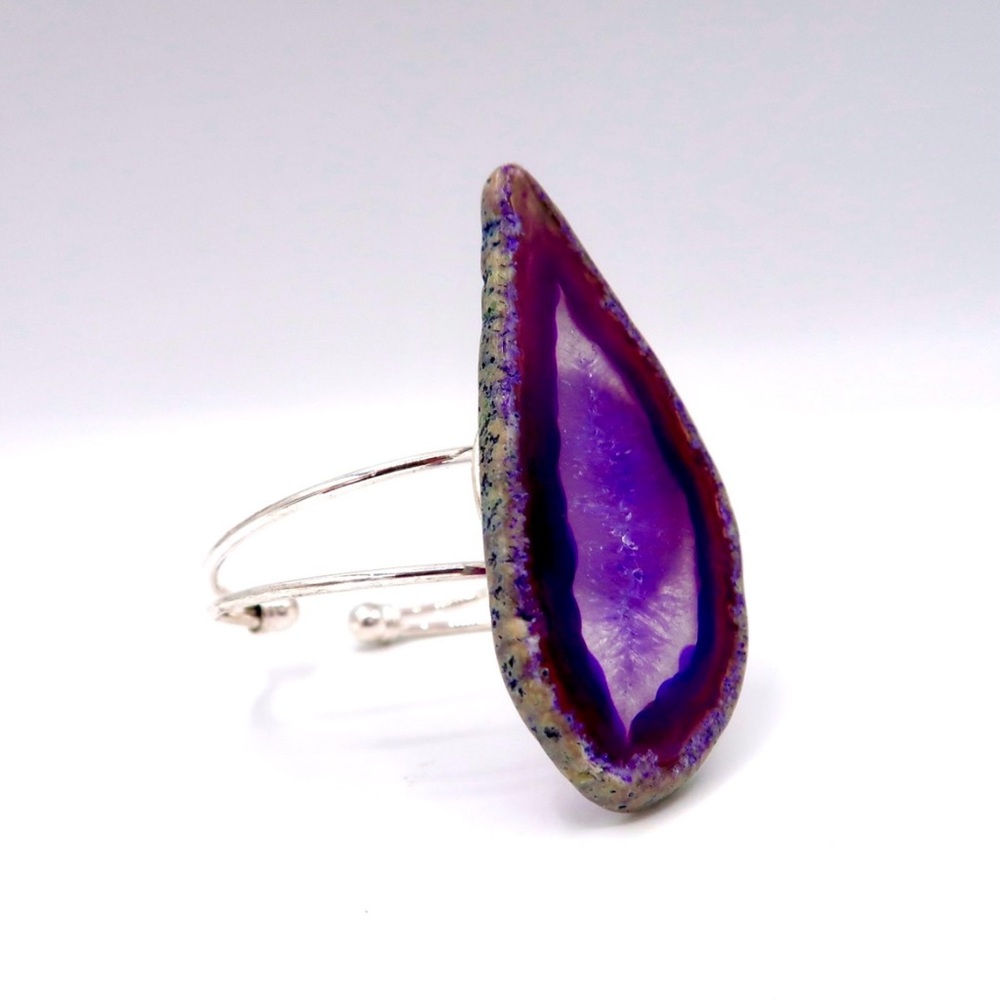 PURPLE AGATE BANGLE